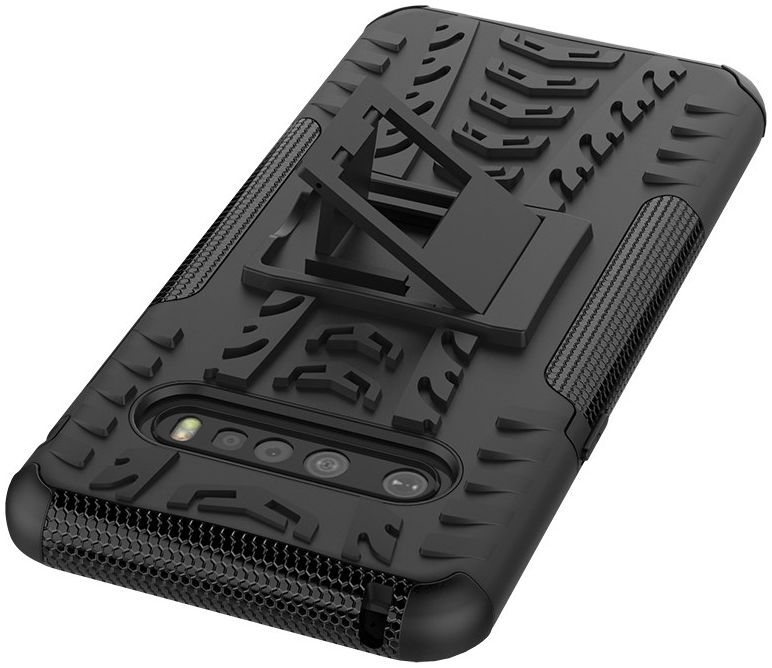Robuust Hybride LG V60 ThinQ Hoesje Zwart afbeelding 10