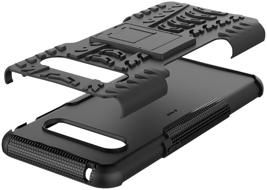 Robuust Hybride LG V60 ThinQ Hoesje Zwart afbeelding 9