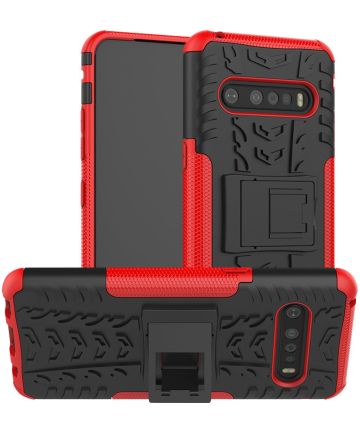 Robuust Hybride LG V60 ThinQ Hoesje Rood Hoesjes