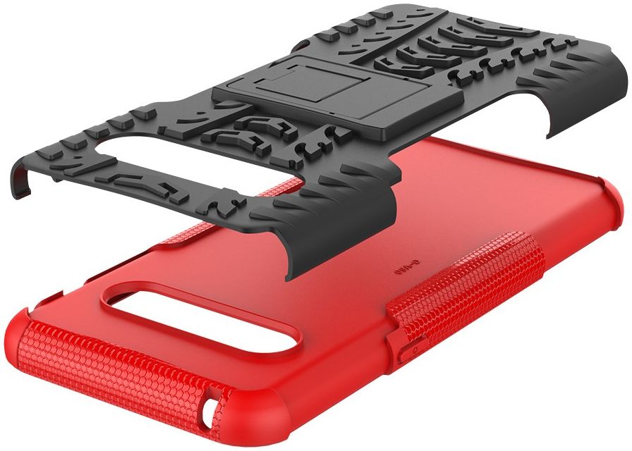 Robuust Hybride LG V60 ThinQ Hoesje Rood afbeelding 11