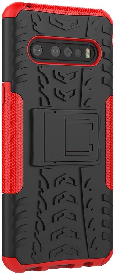 Robuust Hybride LG V60 ThinQ Hoesje Rood afbeelding 9