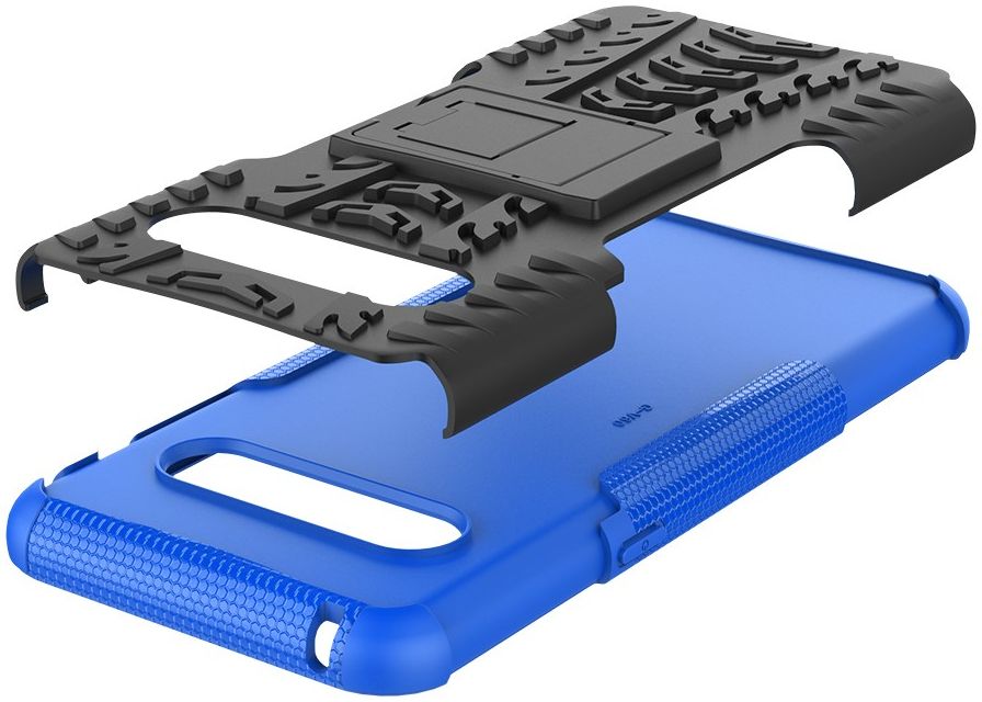 Robuust Hybride LG V60 ThinQ Hoesje Blauw afbeelding 10