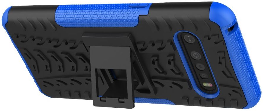 Robuust Hybride LG V60 ThinQ Hoesje Blauw afbeelding 9