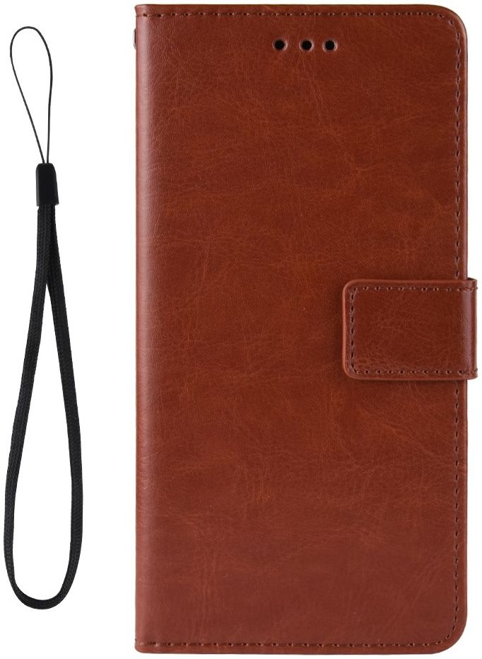 LG V60 ThinQ Crazy Horse Leren Portemonnee Hoesje Bruin afbeelding 3