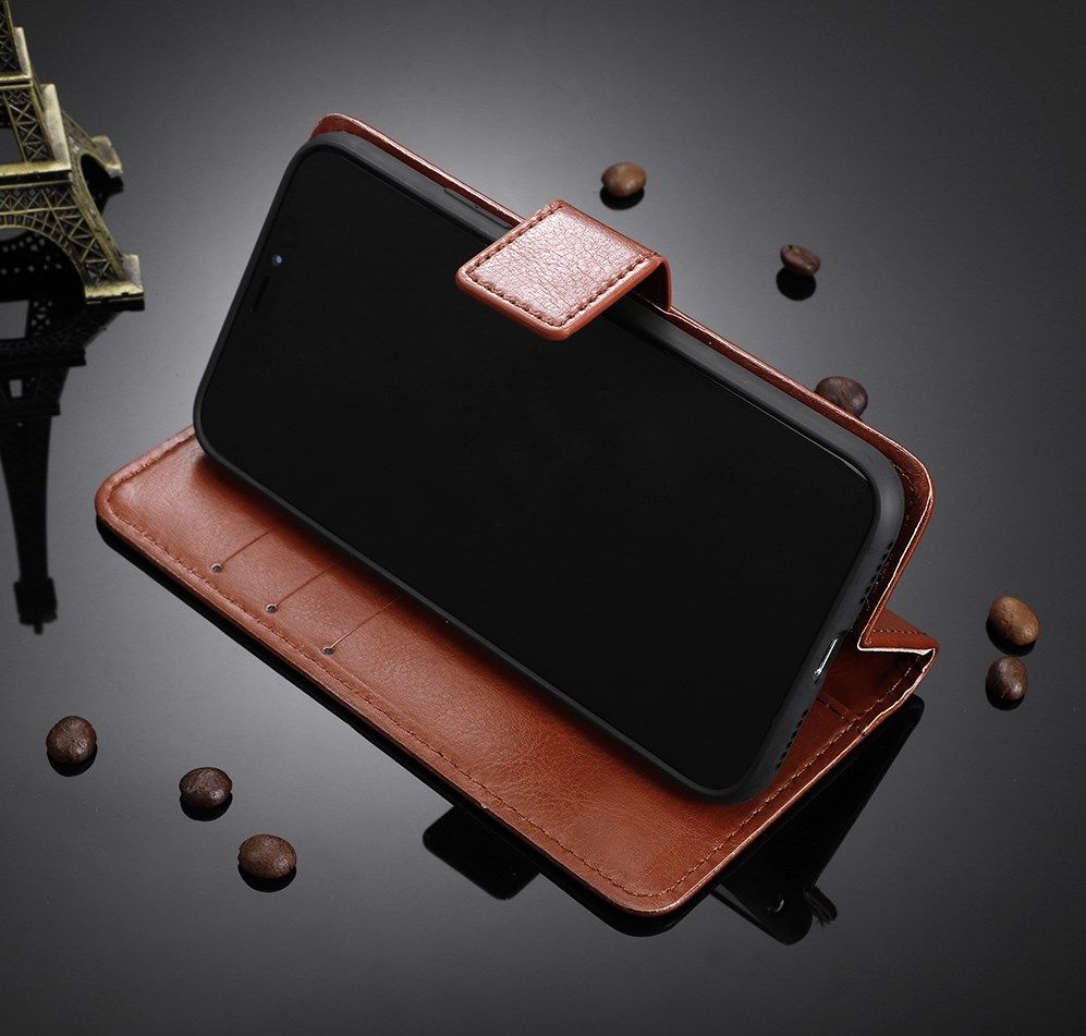 LG V60 ThinQ Crazy Horse Leren Portemonnee Hoesje Bruin afbeelding 8