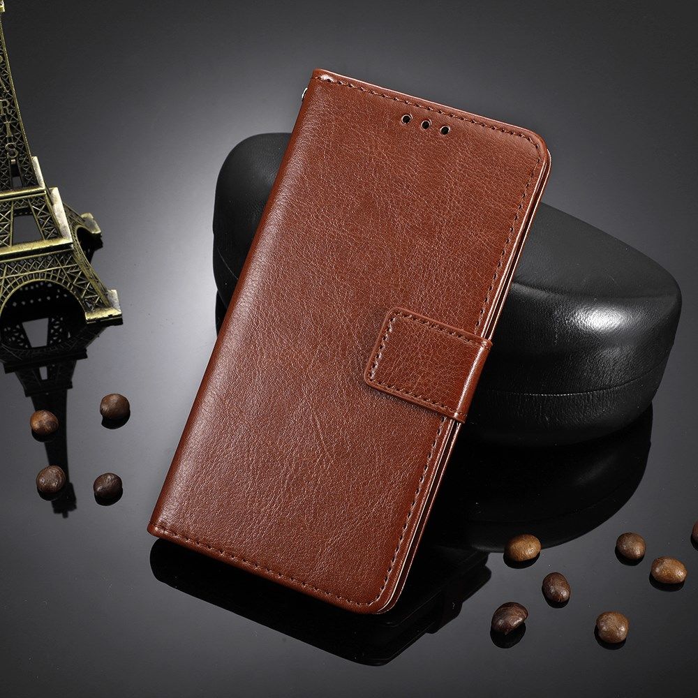 LG V60 ThinQ Crazy Horse Leren Portemonnee Hoesje Bruin afbeelding 9