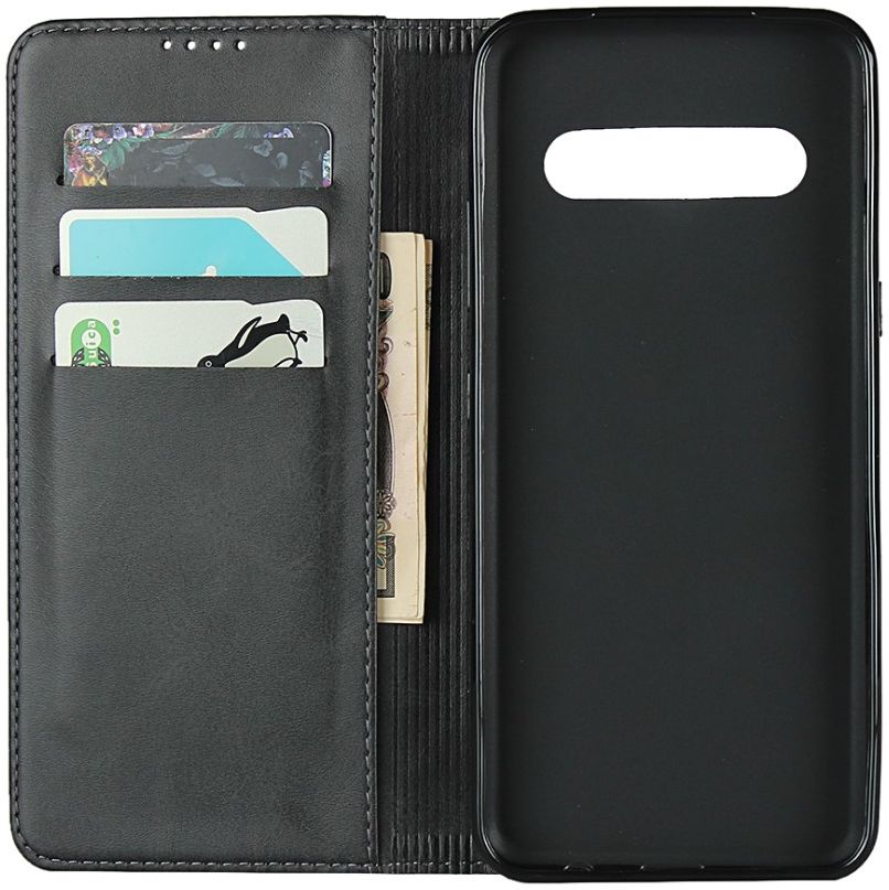 LG V60 ThinQ Portemonnee Stand Hoesje Zwart afbeelding 4
