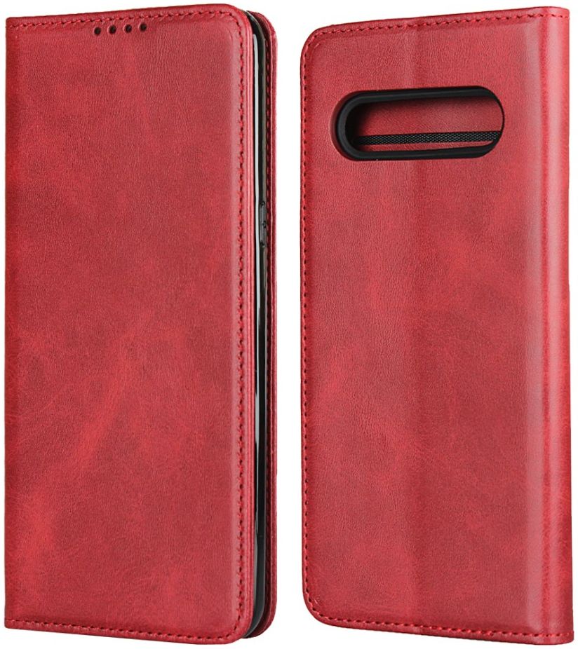 LG V60 ThinQ Portemonnee Stand Hoesje Rood afbeelding 1