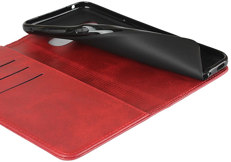 LG V60 ThinQ Portemonnee Stand Hoesje Rood afbeelding 7