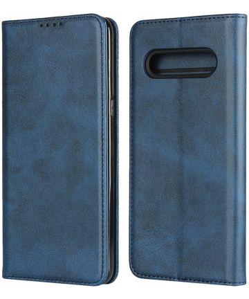 LG V60 ThinQ Portemonnee Stand Hoesje Blauw Hoesjes