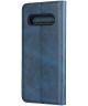 LG V60 ThinQ Portemonnee Stand Hoesje Blauw