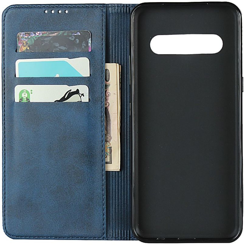 LG V60 ThinQ Portemonnee Stand Hoesje Blauw afbeelding 4