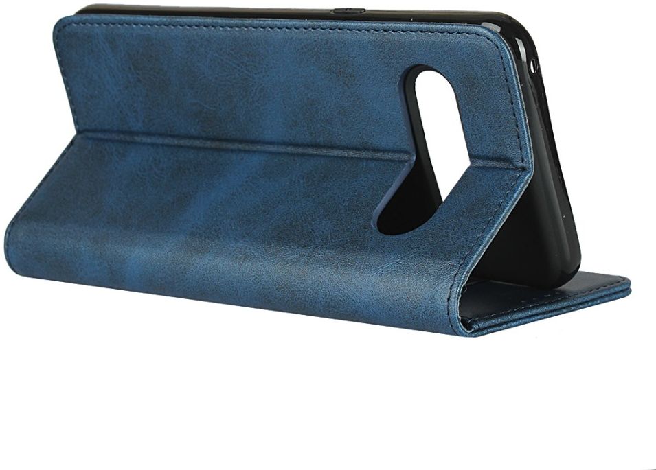 LG V60 ThinQ Portemonnee Stand Hoesje Blauw afbeelding 5