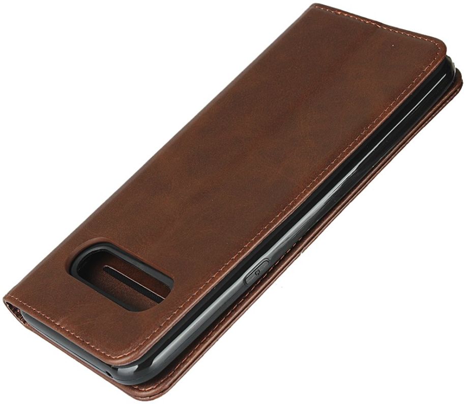 LG V60 ThinQ Portemonnee Stand Hoesje Coffee afbeelding 6