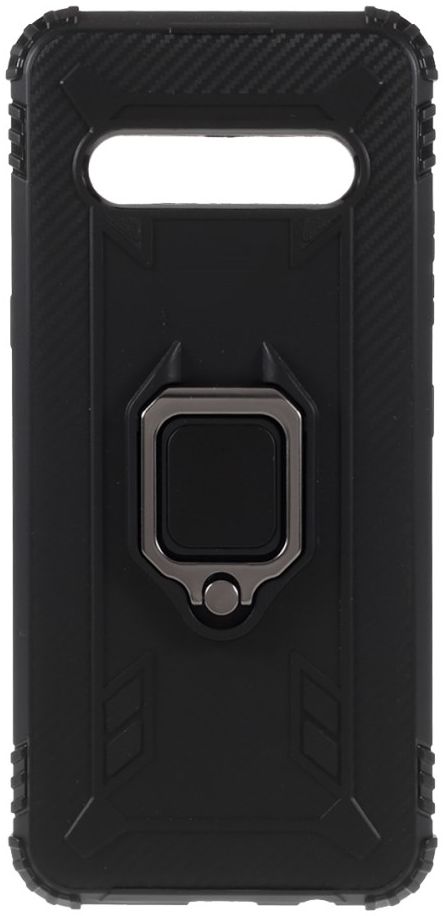 LG V60 ThinQ Kickstand Back Cover Zwart afbeelding 1