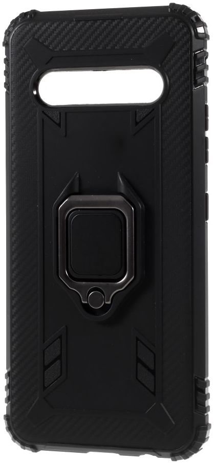 LG V60 ThinQ Kickstand Back Cover Zwart afbeelding 3