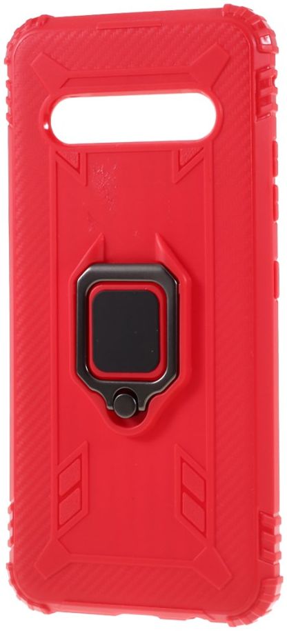 LG V60 ThinQ Kickstand Back Cover Rood afbeelding 2