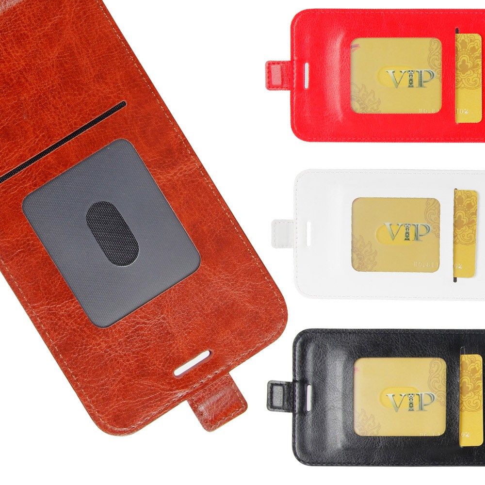 LG V60 ThinQ Verticale Flipcase Bruin afbeelding 5