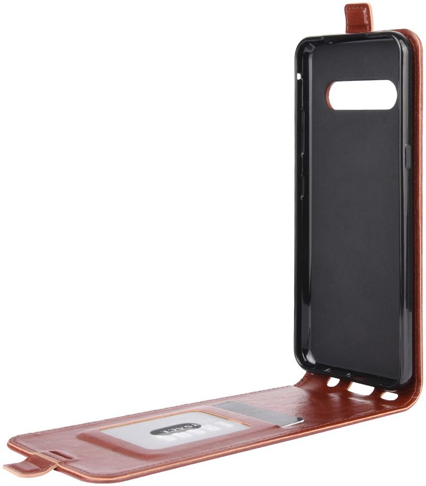 LG V60 ThinQ Verticale Flipcase Bruin afbeelding 6