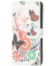 Huawei Y5p Portemonnee Hoesje met Vlinder en Cirkels Print