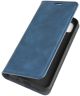 Huawei Y5p Book Case Hoesje Luxe Wallet Kunst Leer Blauw