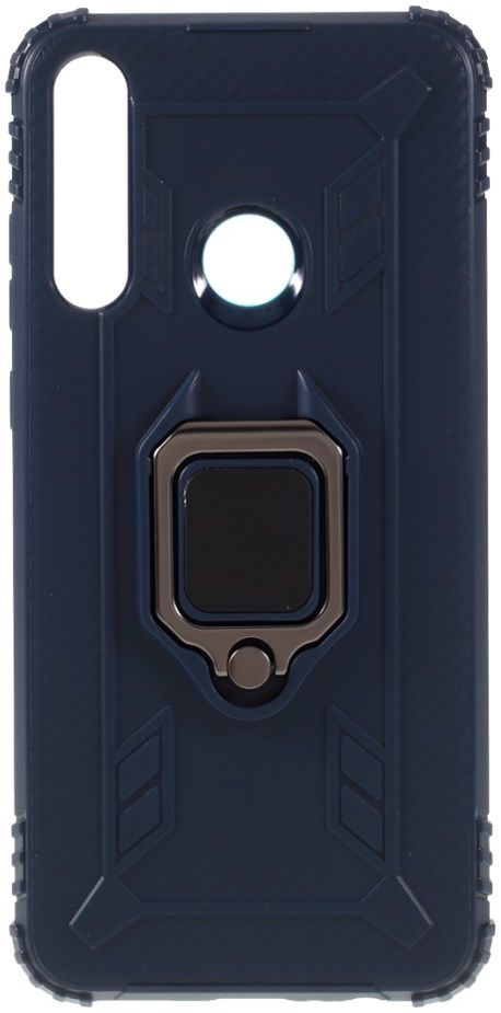 Huawei Y6p Kickstand Back Cover Blauw afbeelding 1