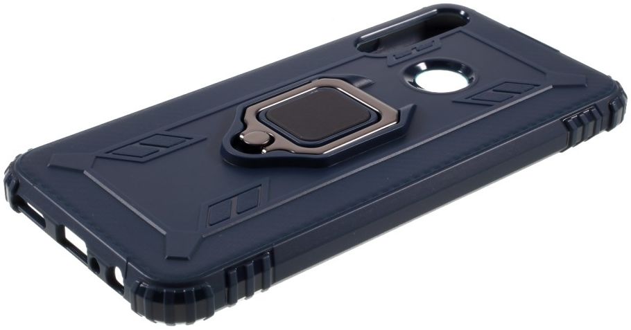 Huawei Y6p Kickstand Back Cover Blauw afbeelding 4