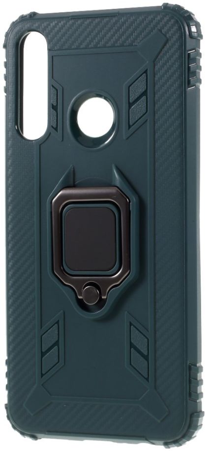 Huawei Y6p Kickstand Back Cover Groen afbeelding 2