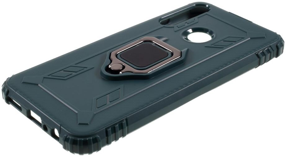 Huawei Y6p Kickstand Back Cover Groen afbeelding 4