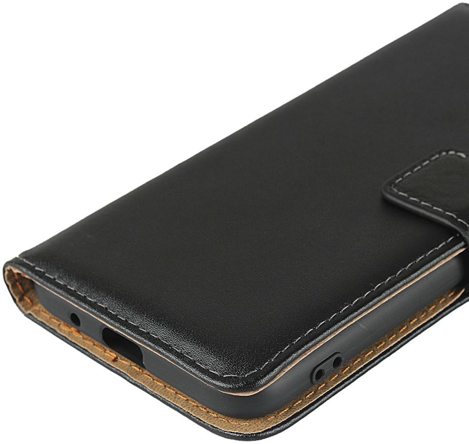 Huawei Y5P Leren Portemonnee Hoesje Zwart afbeelding 2