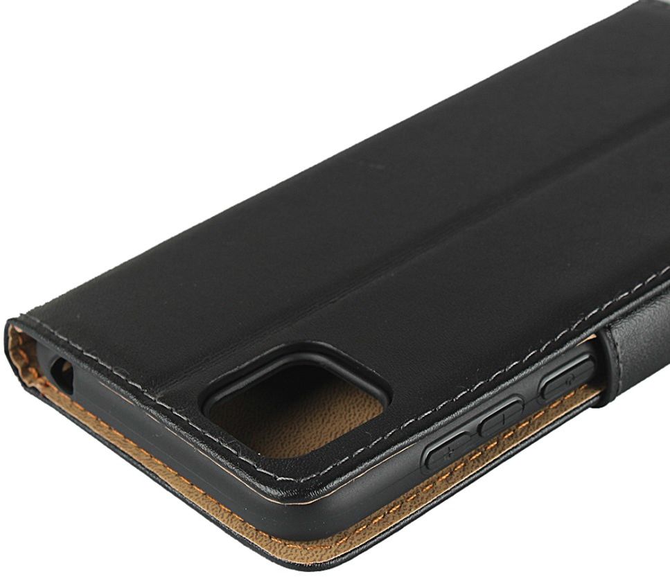 Huawei Y5P Leren Portemonnee Hoesje Zwart afbeelding 3