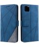 Huawei Y5p Geometrich Portemonnee Hoesje Blauw