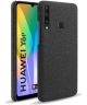 Huawei Y6p Stof Hard Back Cover Zwart