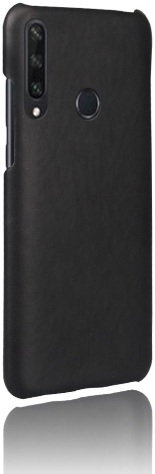 Huawei Y6p Hoesje met Kunstleer Zwart afbeelding 4
