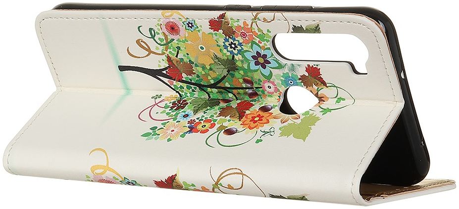 Motorola Moto G Pro Portemonnee Hoesje Kleurrijke Boom Print afbeelding 3