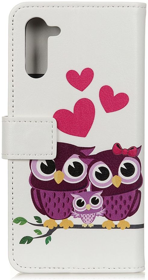 Motorola Edge Portemonnee Hoesje Loving Owl Print afbeelding 2