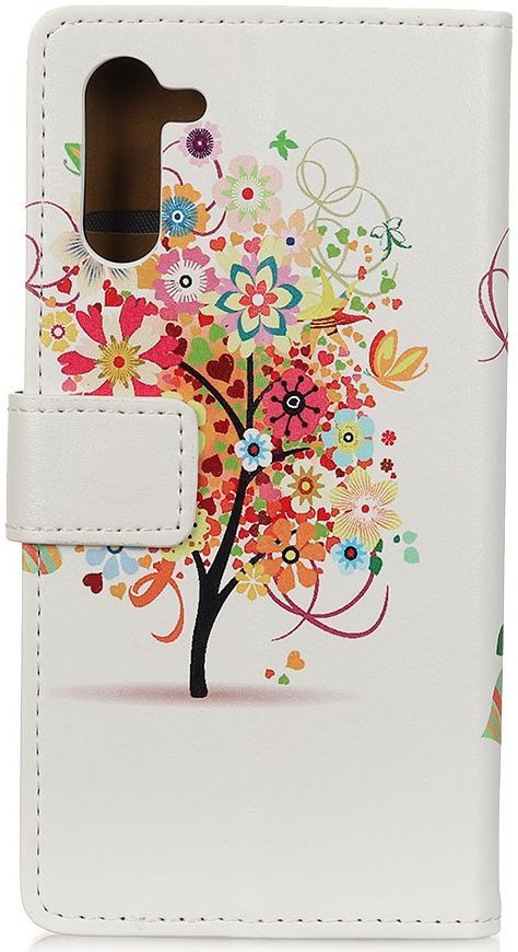 Motorola Edge Portemonnee Hoesje Kleurrijke Boom Print afbeelding 2