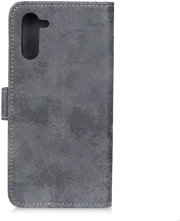 Motorola Edge Retro Portemonnee Hoesje Grijs afbeelding 5