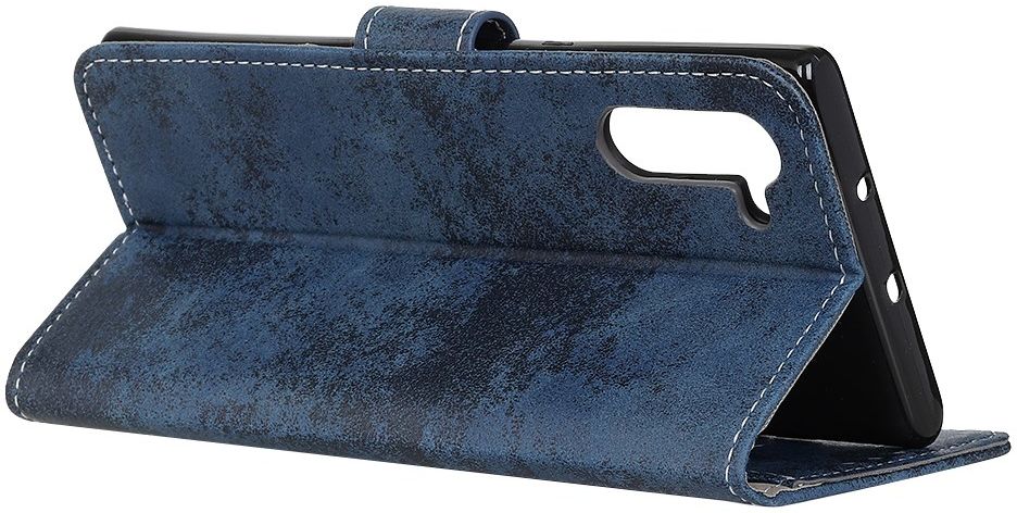 Motorola Edge Retro Portemonnee Hoesje Blauw afbeelding 6