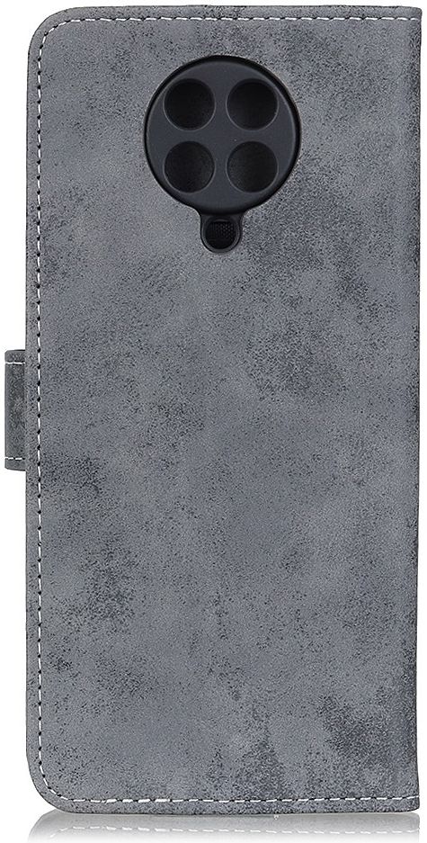 Xiaomi Poco F2 Pro Retro stijl Portemonnee Hoesje Grijs afbeelding 7