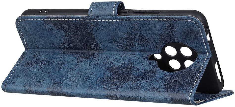 Xiaomi Poco F2 Pro Retro stijl Portemonnee Hoesje Blauw afbeelding 7