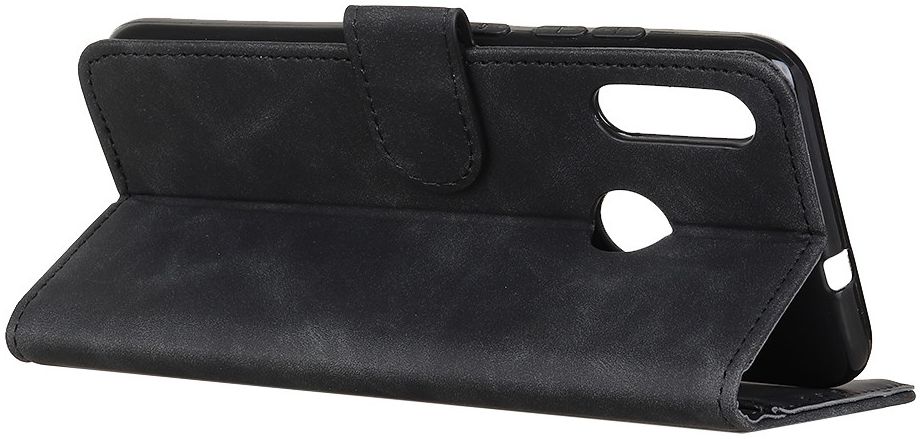 KHAZNEH  Alcatel 1SE (2020) Hoesje Retro Wallet Book Case Zwart afbeelding 6