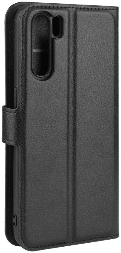 Oppo A91 Litchi Skin Leren Portemonnee Hoesje Zwart afbeelding 7