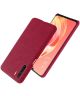 Oppo A91 Stof Hard Back Cover Rood