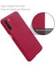 Oppo A91 Stof Hard Back Cover Rood
