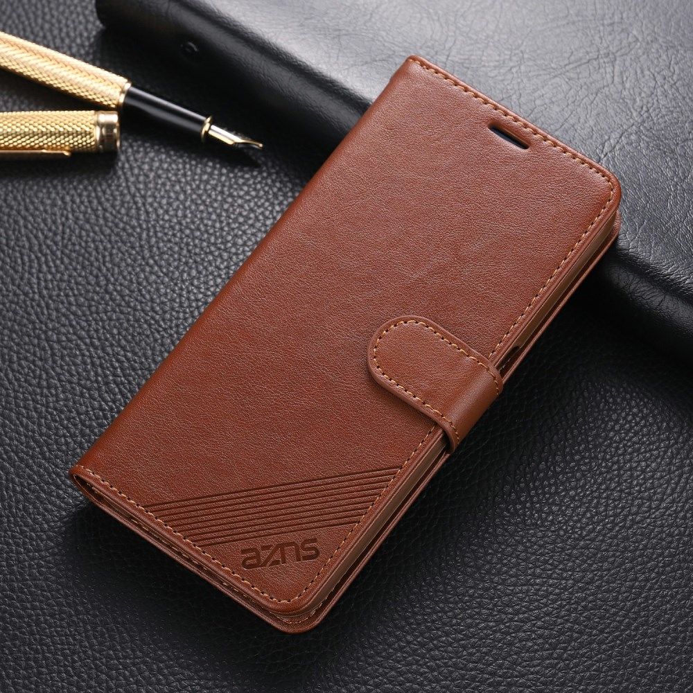 AZNS Oppo A52 / A72 Portemonnee Stand Hoesje Bruin afbeelding 1
