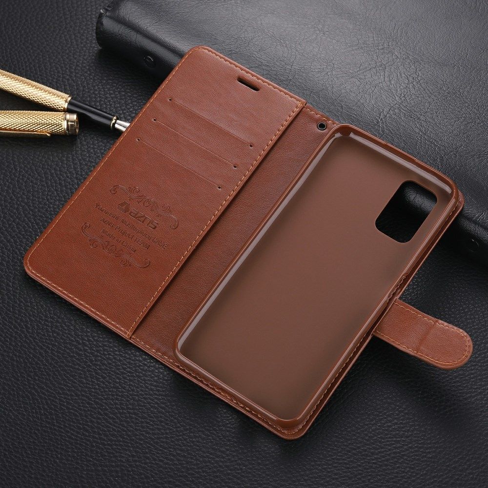 AZNS Oppo A52 / A72 Portemonnee Stand Hoesje Bruin afbeelding 6