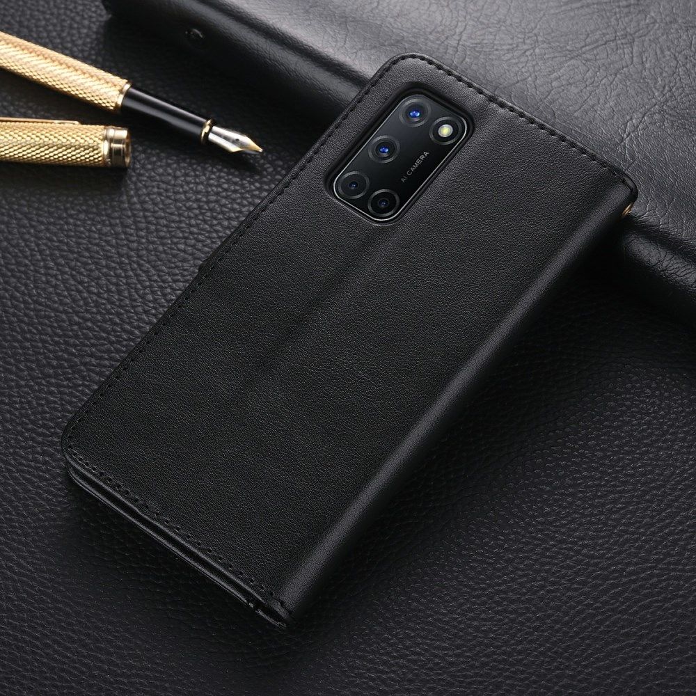 AZNS Oppo  A52 / A72 Portemonnee Stand Hoesje Zwart afbeelding 2