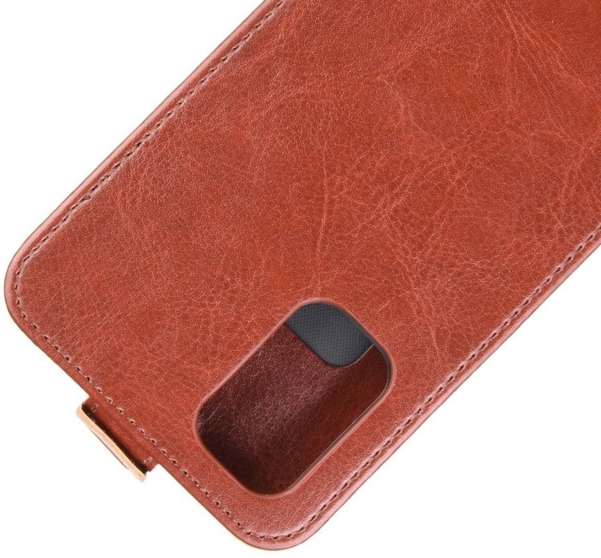 Oppo A52/A72 Vertical Wallet Flip Case Brown afbeelding 2
