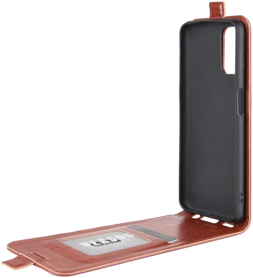 Oppo A52/A72 Vertical Wallet Flip Case Brown afbeelding 5
